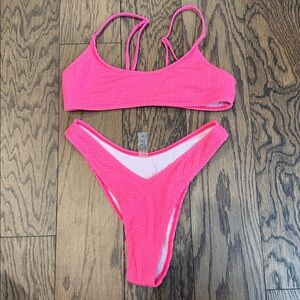 Hot Pink Bikini Set-Size small